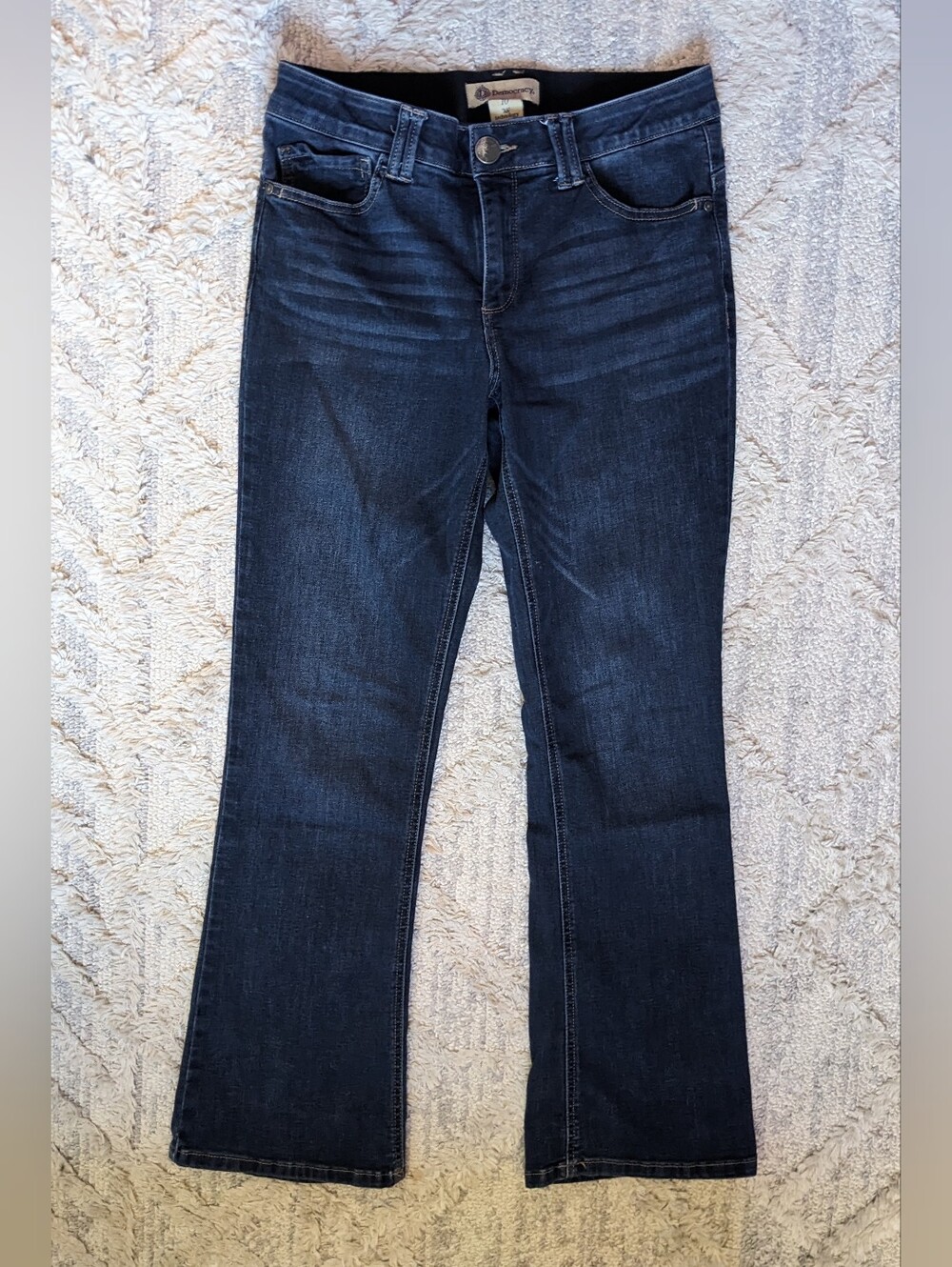 Democracy "Ab-solution" Bootcut Dark Wash Jeans Sz 10 Classic Denim Comfort